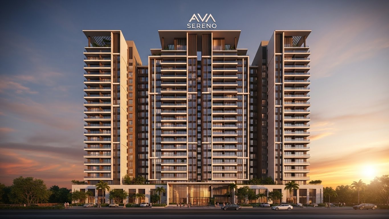 AVA Sereno Vasai East exterior view luxury tower